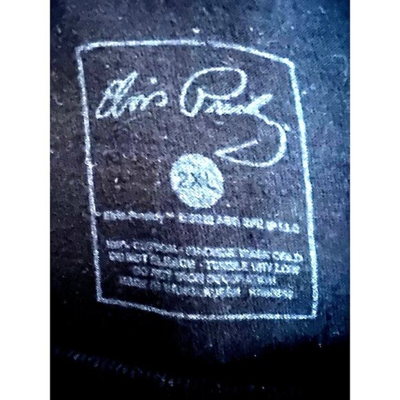 Elvis Presley Black Graphic Band T-Shirt 2XL King of Rock & Roll Live in Concert - Picture 6 of 6